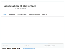 Tablet Screenshot of diplomatstockholm.org